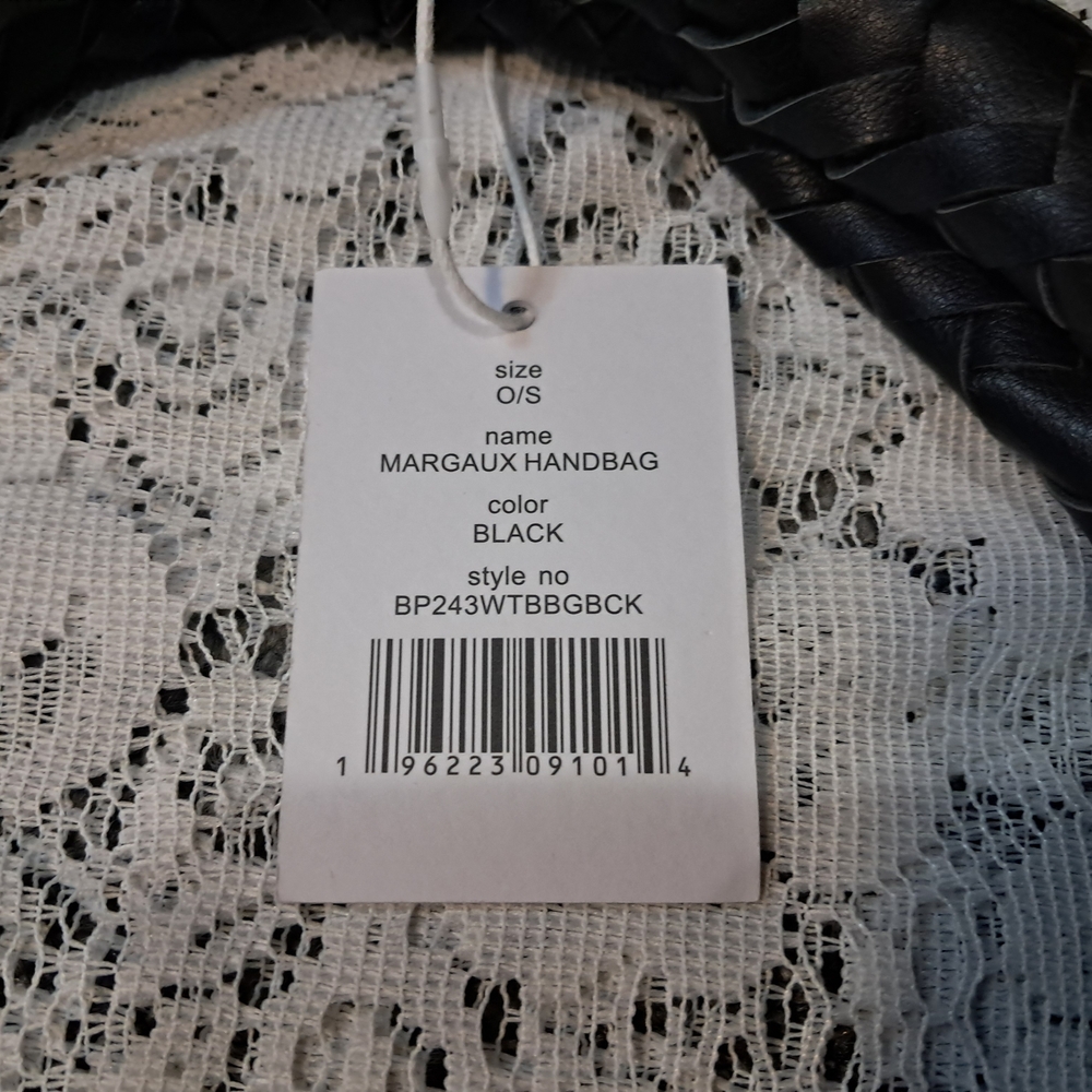 NWT Walter Baker Black Woven Margaux Style Women's Bag - Picture 3 of 5